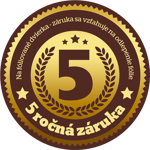 5 ročná záruka
